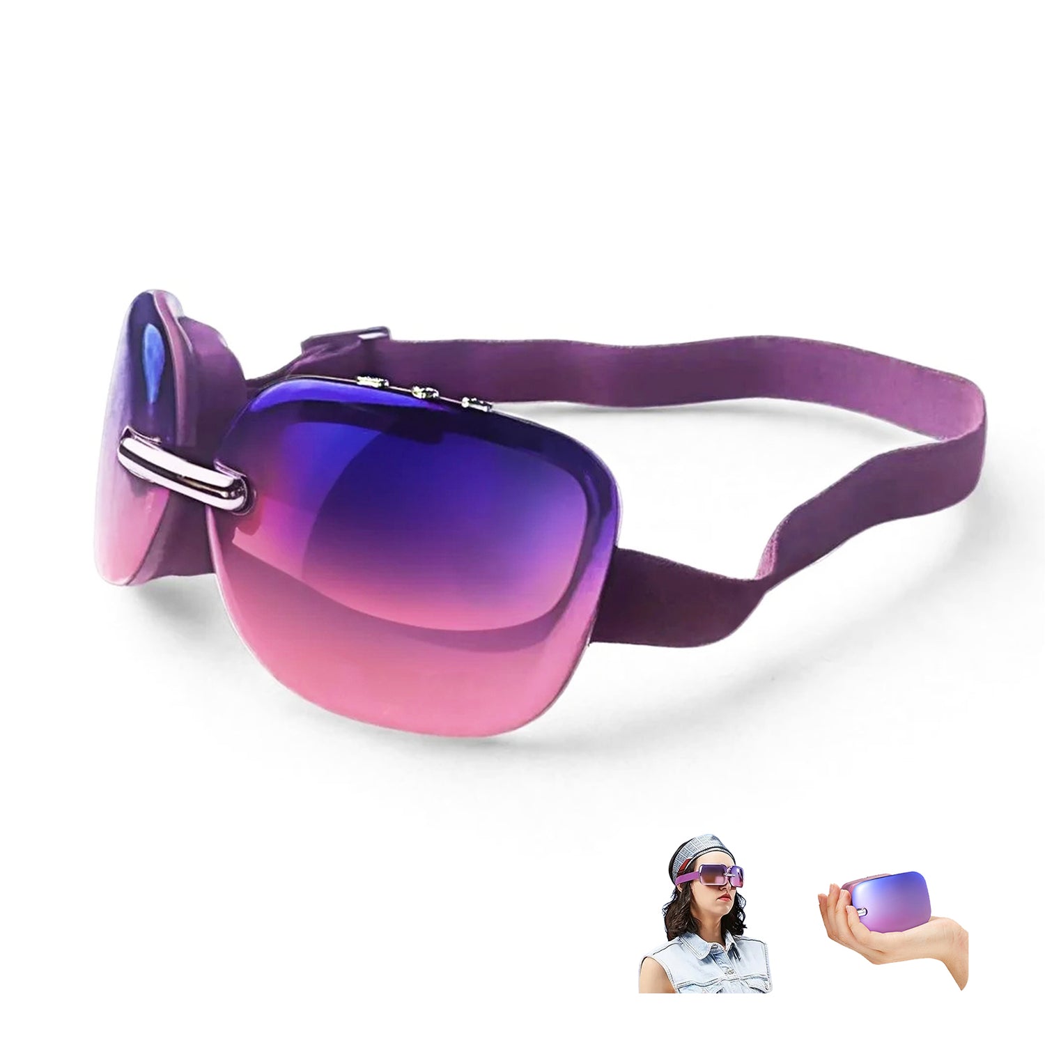 Foldable Eye Massager with Heat