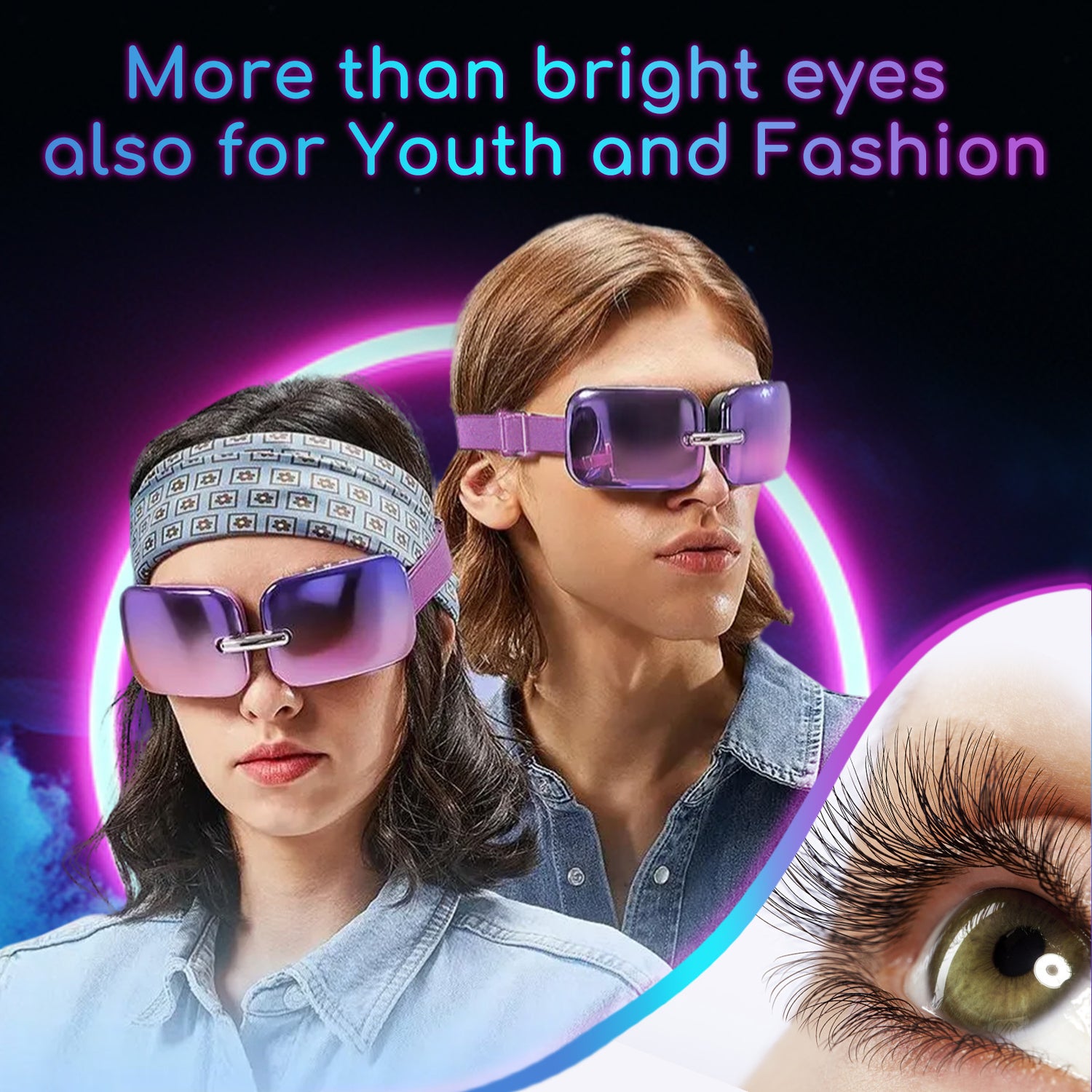 Foldable Eye Massager with Heat