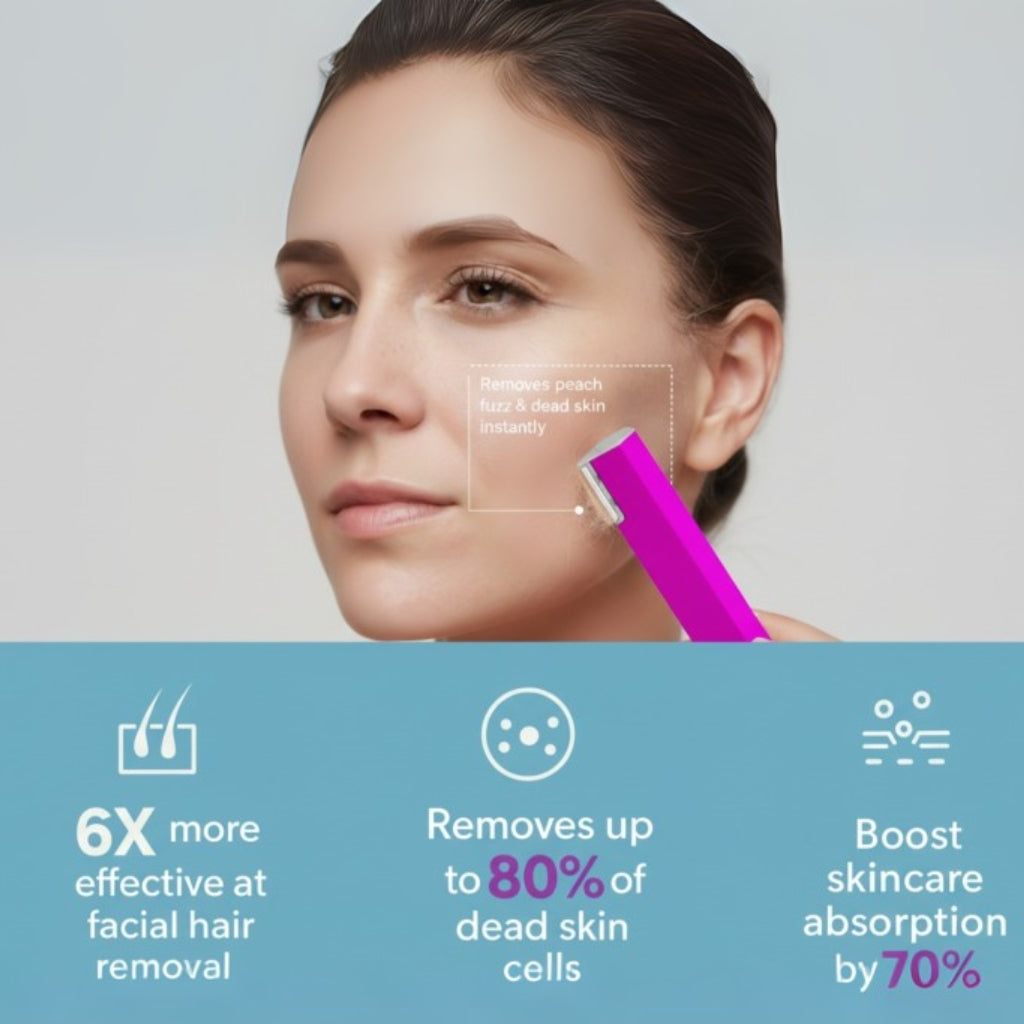 2-in-1 Facial Renewal Razor | Hair-Free & Smooth Skin in Minutes